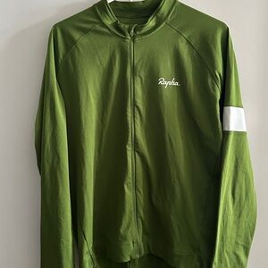 Rapha Long Sleeve Core Jersey, Green/White, X-Large,